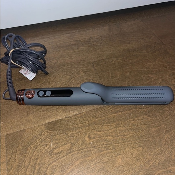 Hairitage Accessories - Hairitage Go with The Flow 2-in-1 Ceramic Tourmaline Gray Flat Iron Hair